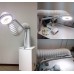 Мобильная вытяжка для педикюра и маникюра с LED лампой и фильтром для пыли Турбо вытяжка педикюрная с трубой