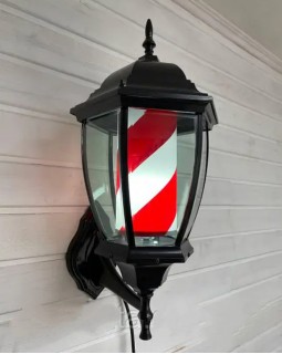 Барбер пул крутящейся Знак Barber Pole для барбершоп-foto4