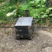 Печка Буржуйка мини печь отопительно варочная компактная топка на дровах с сушкой (сталь 5 мм)