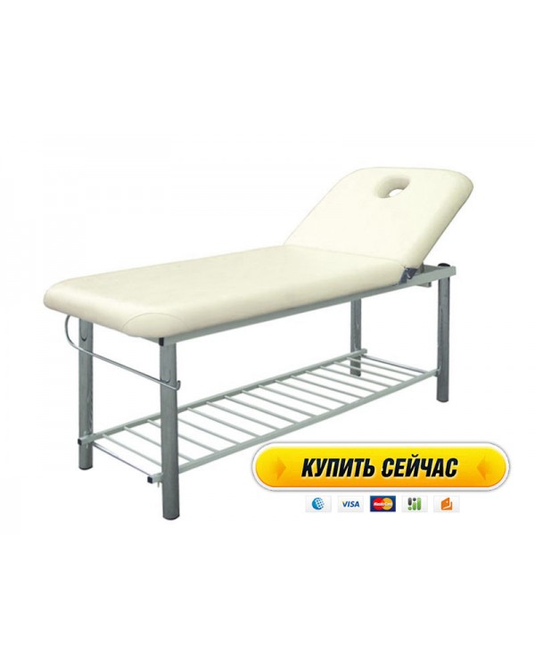 Масажний стіл масажні кушетки для косметолога для депіляції кушетка для масажу медична модель 219 Ванільного кольору