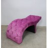 Кушетка косметологічна анатомічна для нарощування вій м'яка PINK кушетка з вигином в салон краси