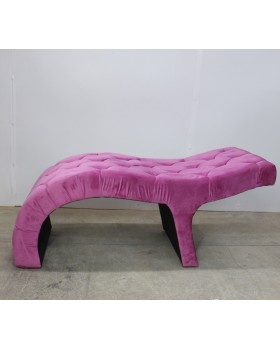 Кушетка косметологічна анатомічна для нарощування вій м'яка PINK кушетка з вигином в салон краси-foto3