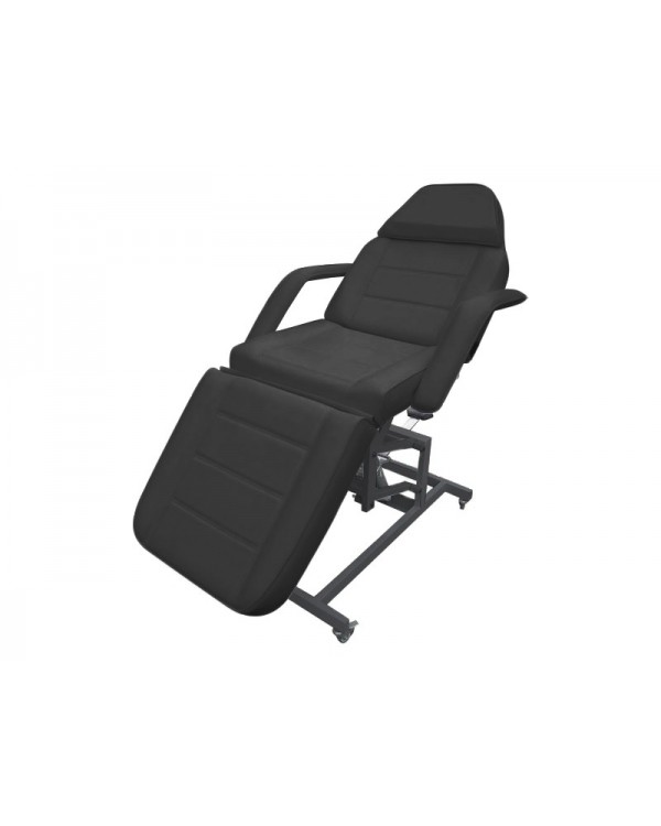 Канапа косметологічна стаціонарна механічна HC-233 Кресло-кушетка для косметолога масажні страви Чорна