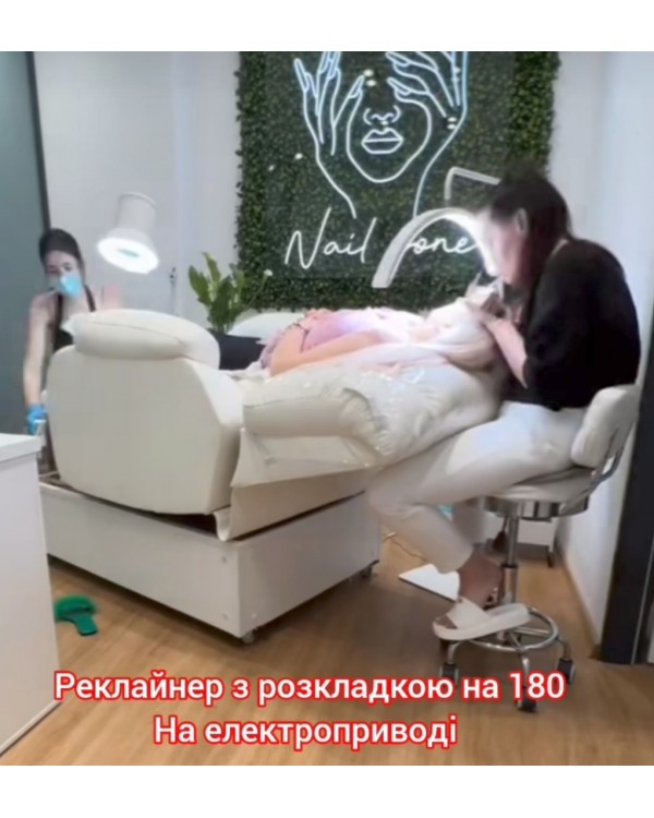 Кушетка-реклайнер для нарощування вій (180 градусів - 2 мотори) FRG-LASHMAKER розкладні крісла-реклайнери Кушетка-реклайнер для нарощування вій (180 градусів - 2 мотори) FRG-LASHMAKER розкладні крісла-реклайнери