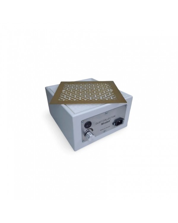 Манікюрна витяжка SV5 Pro White&Gold 60 Вт настільна з HEPA фільтром потужна витяжка-пилосос для нігтів