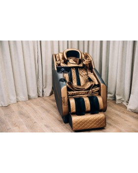 Крісло масажне з 6 масажними блоками XZERO V12+Premium Black & Gold з функцією 0 гравітації-foto3