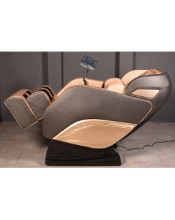 Кресло массажное с функцией вытягивания XZERO Y15 SL Premium Brown&Gold -пользователь до 135 кг, до 195см рост-foto3
