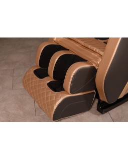 Кресло массажное с функцией вытягивания XZERO Y15 SL Premium Brown&Gold -пользователь до 135 кг, до 195см рост-foto6