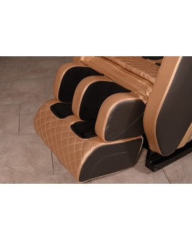 Крісло масажне з функцією витягування XZERO Y15 SL Premium Brown&Gold -користувач до 135 кг, до 195см зростання-foto6