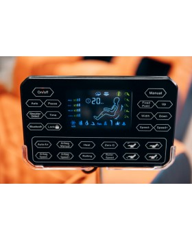 Крісло з масажем для людей до 140кг XZERO X11 SL Blue на зріст до 195см-foto7