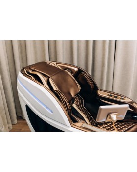 Кресло массажное для веса до 150кг XZERO LX85 Luxury+ White с функцией 3D массажной каретки, на рост до 200см-foto7