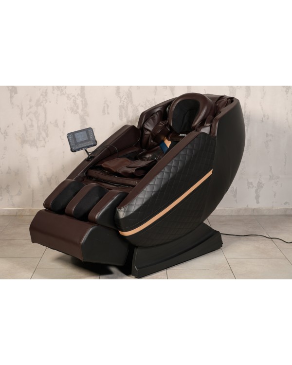 Шикарне масажне крісло в шоколадному кольорі XZERO X44 SL Brown зі зростанням користувача до 185см і вагою до 130