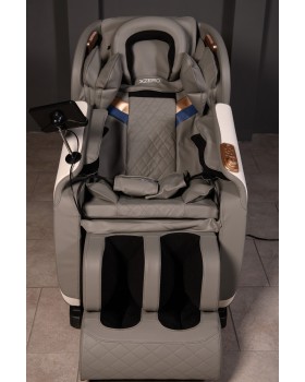 Кресла для массажа XZERO V11 Black&Gray роликовый массаж шеи, спины и поясницы, вибромассаж для ягодиц-foto5