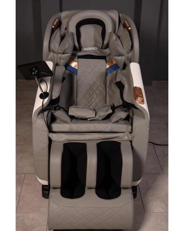 Крісла для масажу XZERO V11 Black&Gray роликовий масаж шиї, спини та попереку, вібромасаж для сідниць та ролик Крісла для масажу XZERO V11 Black&Gray роликовий масаж шиї, спини та попереку, вібромасаж для сідниць та ролик