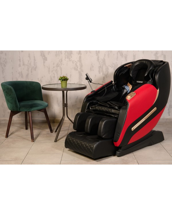 Крісло масажне з 5 фіксованими масажними блоками XZERO V11 Black&Red Крісло масажне з 5 фіксованими масажними блоками XZERO V11 Black&Red