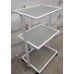 Тележка косметологическая Столик для наращивания ресниц BR_2_white этажерка стекло для мастера в салон красоты Тележка косметологическая Столик для наращивания ресниц BR_2_white этажерка стекло для мастера в салон красоты