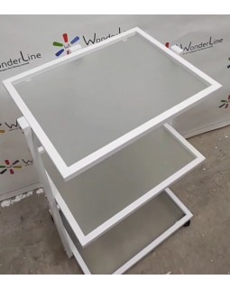 Візок косметологічний Столик для нарощування вій BR_2_white етажерка скло для майстра в салон краси-foto4