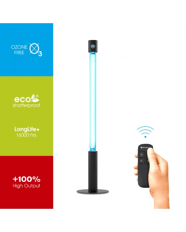 Бактерицидний опромінювач BactoSfera 360° 25 ECO +100% RC-TIMER Black Бактерицидний опромінювач BactoSfera 360° 25 ECO +100% RC-TIMER Black
