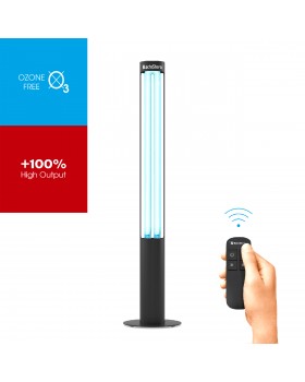 Бактерицидний опромінювач з пультом BactoSfera 360° U60 +100% RC-TIMER Black