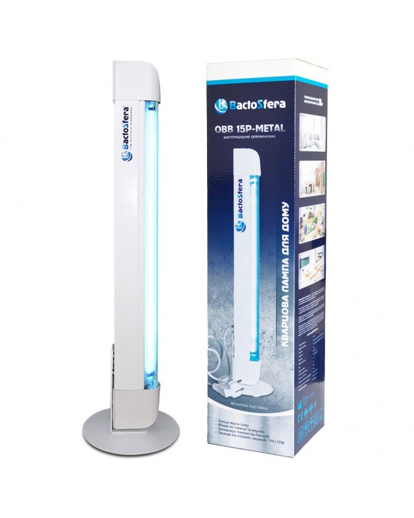 Бактерицидний опромінювач BactoSfera OBB 15Р-METAL OZONE
