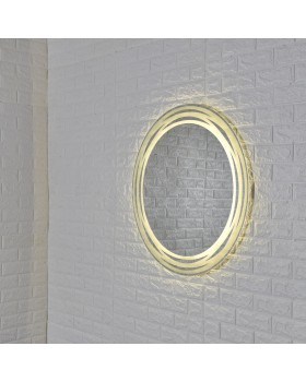 Настінне кругле дзеркало для макіяжу Miraline з Led підсвічуванням 80 см Настінне кругле дзеркало для макіяжу Miraline з Led підсвічуванням 80 см