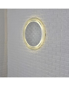 Настінне кругле дзеркало для макіяжу Miraline з Led підсвічуванням 80 см-foto4