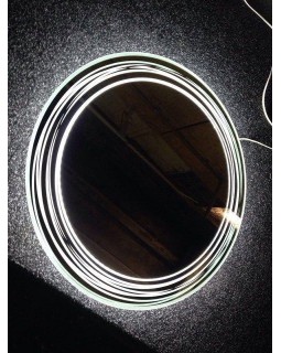 Кругле дзеркало з LED підсвічуванням CROWN 80см-foto3