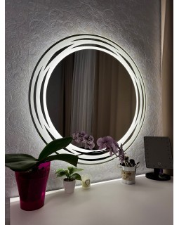 Кругле дзеркало з LED-підсвіткою CROWN 80 см 110 Кругле дзеркало з LED-підсвіткою CROWN 80 см 110