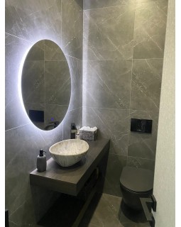 Кругле дзеркало з LED підсвічуванням ALEPO SMALL 50 см-foto6