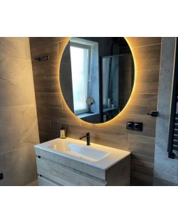Кругле дзеркало з LED-підсвіткою WARM 100 см 1200 Кругле дзеркало з LED-підсвіткою WARM 100 см 1200