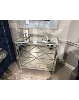 Комод дзеркальний СОРЕНТО  з висувними ящиками 92х85х29 см
