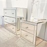 Комод дзеркальний ELEGANTE з висувними ящиками 90х120х45 см