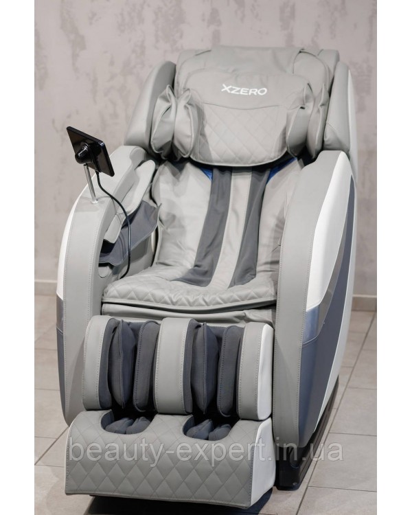 Кресло для отдыха с массажем на рост до 200 см XZERO Y14 SL Premium WHITE функциональное массажное кресло