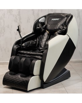 Масажне крісло для відпочинку 5 видів масажу тіла XZERO X12 SL Black&White масажні крісла Premium
