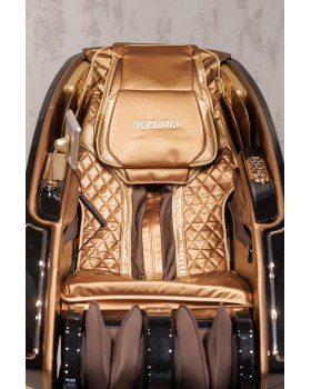 Масажне функціональне крісло для масажу хребта на зріст 200 см L99 Luxury+Black + Brown-foto4