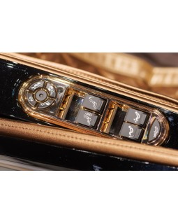 Массажное функциональное кресло для массажа позвоночника на рост 200 см L99 Luxury+Black + Brown-foto5