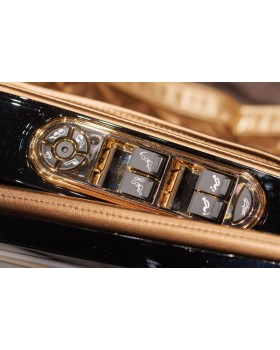 Масажне функціональне крісло для масажу хребта на зріст 200 см L99 Luxury+Black + Brown-foto5