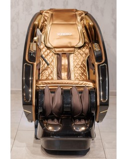 Массажное функциональное кресло для массажа позвоночника на рост 200 см L99 Luxury+Black + Brown-foto6