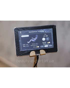 Массажное функциональное кресло для массажа позвоночника на рост 200 см L99 Luxury+Black + Brown-foto7