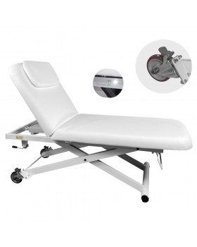 Масажний стіл стаціонарний електричний Style 2210A WHITE кушетка для косметолога масажна Масажний стіл стаціонарний електричний Style 2210A WHITE кушетка для косметолога масажна