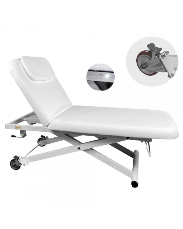 Масажний стіл стаціонарний електричний Style 2210A WHITE кушетка для косметолога масажна Масажний стіл стаціонарний електричний Style 2210A WHITE кушетка для косметолога масажна