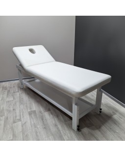 Дерев'яна кушетка масажна біла косметологічна KP-11 WHITE Масажні столи механічні-foto3