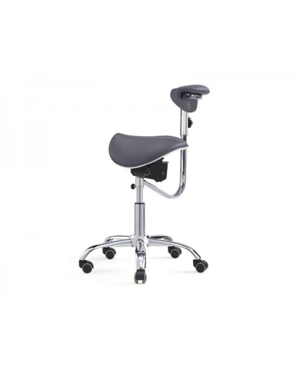 Стілець Сідло стоматологічний зі спинкою з розділеним сидінням BS-8016-2 ортопедичний стілець сідло для майстра Стілець Сідло стоматологічний зі спинкою з розділеним сидінням BS-8016-2 ортопедичний стілець сідло для майстра