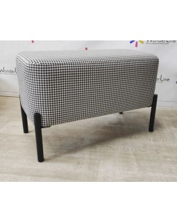 Банкетка 65*35*h45 BR NEW пуф для зоны ожидания на металлических ножках-foto3