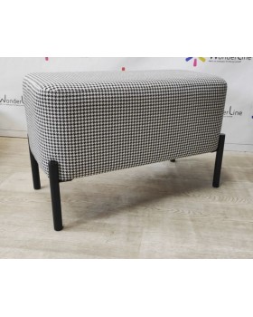 Банкетка 65*35*h45 BR NEW пуф для зони очікування на металевих ніжках-foto3