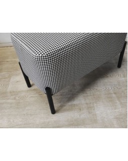 Банкетка 65*35*h45 BR NEW пуф для зоны ожидания на металлических ножках-foto4