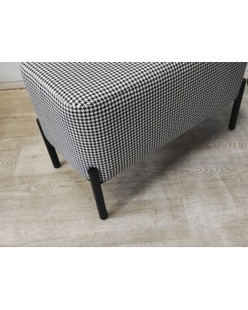 Банкетка 65*35*h45 BR NEW пуф для зони очікування на металевих ніжках-foto4