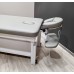 Дерев'яний масажний стіл кушетка для масажу KP-10 WHITE PLUS масажна SPA кушетка з підголовником