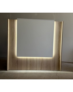 Ресепшн с LED подсветкой РЕС-10_MR стойка - стол для администратора рецепция для клиники ресепшен для офиса-foto5