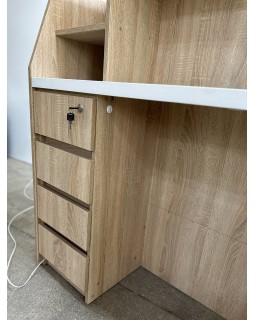 Ресепшн с LED подсветкой РЕС-10_MR стойка - стол для администратора рецепция для клиники ресепшен для офиса-foto7